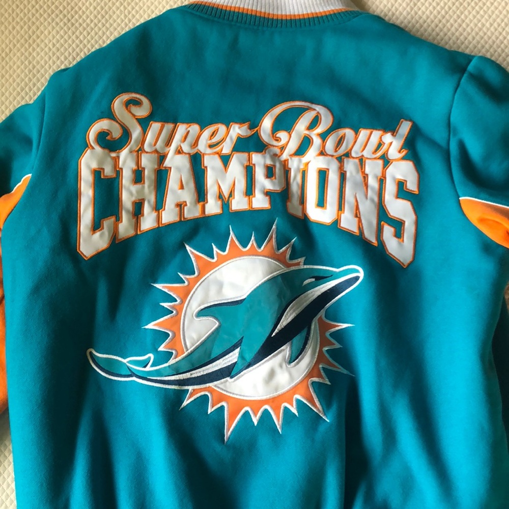Vintage Dolphins Super Bowl Champions Bomber - Picture 5 of 5